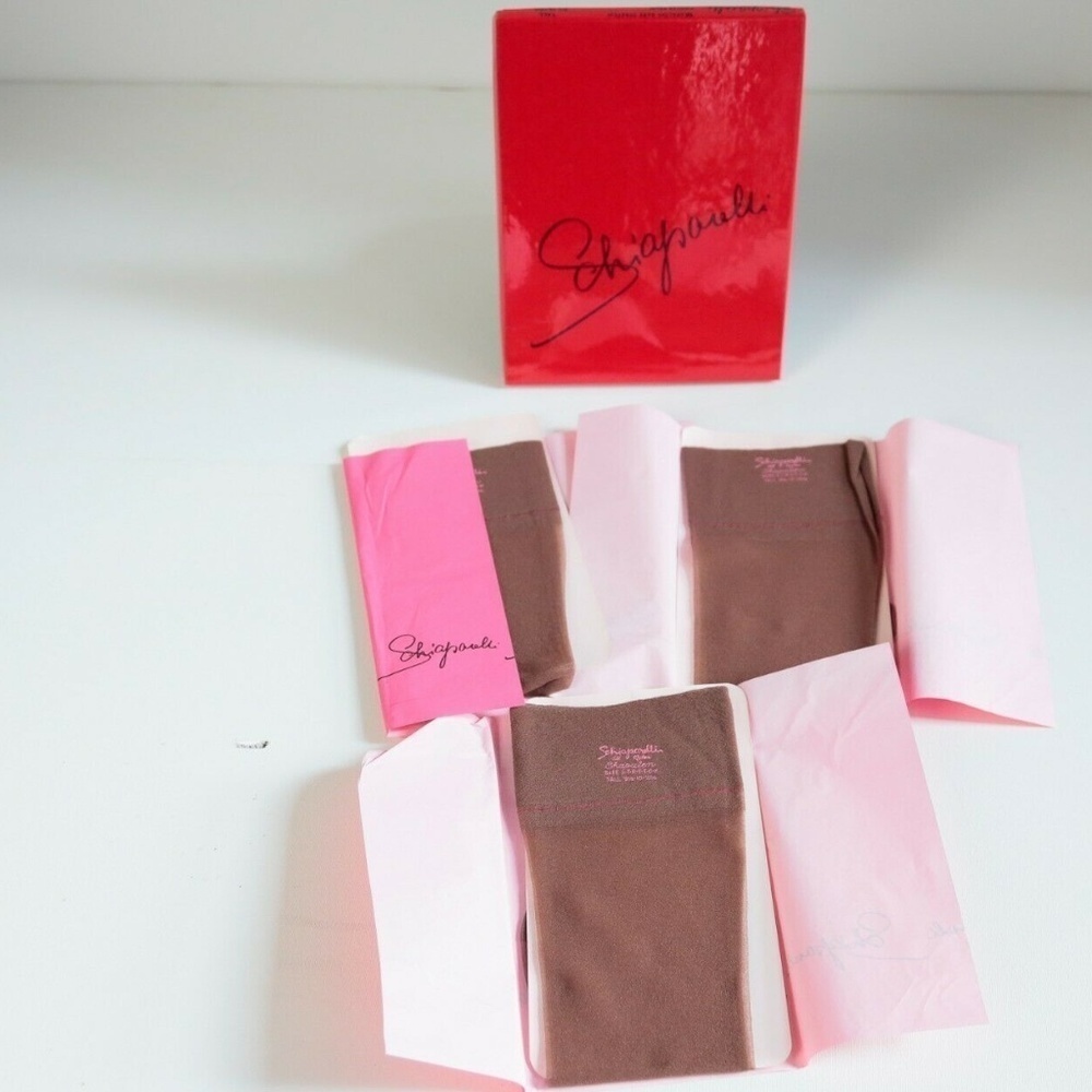 Schiaparelli 50s 3 Pair Coffee  bean Scapalon
